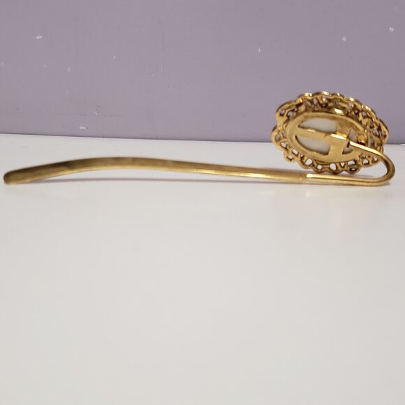 Gold Tone Book Marker / Letter Opener w/ Picture Frame 5" - Picture 4 of 10